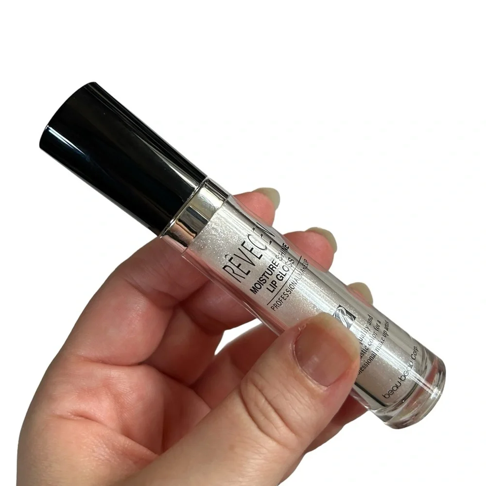 Revecen Moisture Shine Lip Gloss #01 White Shimmer K-Beauty Discontinued NWT